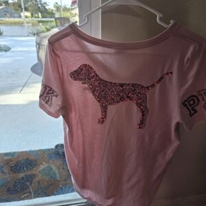 American Eagle Outfitters Pink Short Sleeve Tee